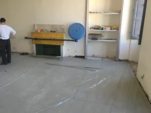 Pose d'un nouveau plancher bois osb