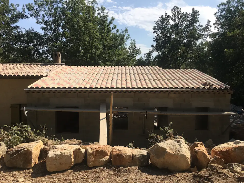 Gros oeuvre hors d'eau hors d'air extension sur villa individuelle callian var 
