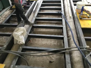 création d'une structure métallique de confortement des plancher